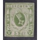ALEMANIA 1855 ESTADO DE BREMEN Yv 4 ESTAMPILLA CON MILIMETRICO ADELGAZAMIENTO RARA 200 €